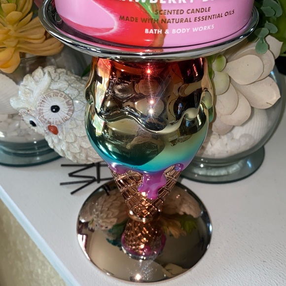 Bath and Bodyworks Three Wick Candle Holder Ice Cream Cone Super cute - Picture 3 of 5